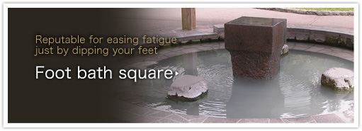 Reputable for easing fatigue just by dipping your feet, foot bath square